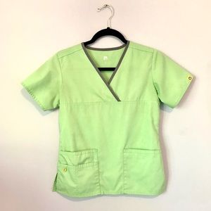 XS Wonderwink Lime Green Scrub Set